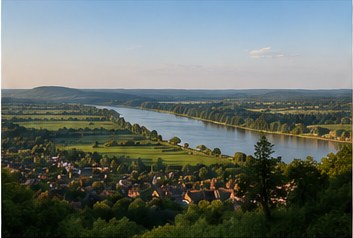 Blick über Weser und Porta Westfalica